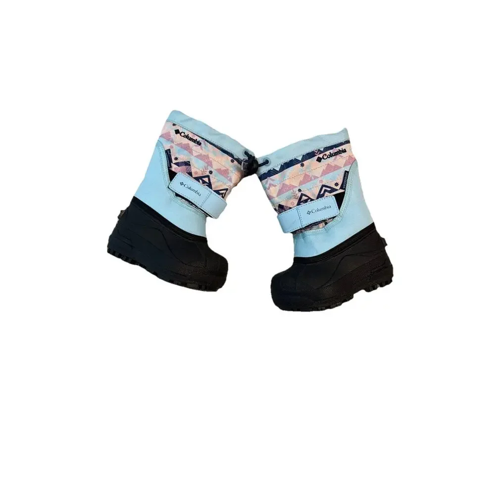 Columbia Big Kids' Snow Boot Blue Girls - Size 5 C - New